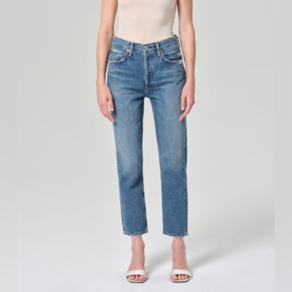 AGOLDE Riley High Rise Straight Crop Jean, size 27